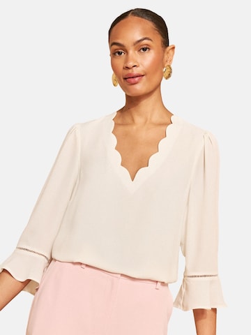 love & roses Bluse in Beige: Vorderseite