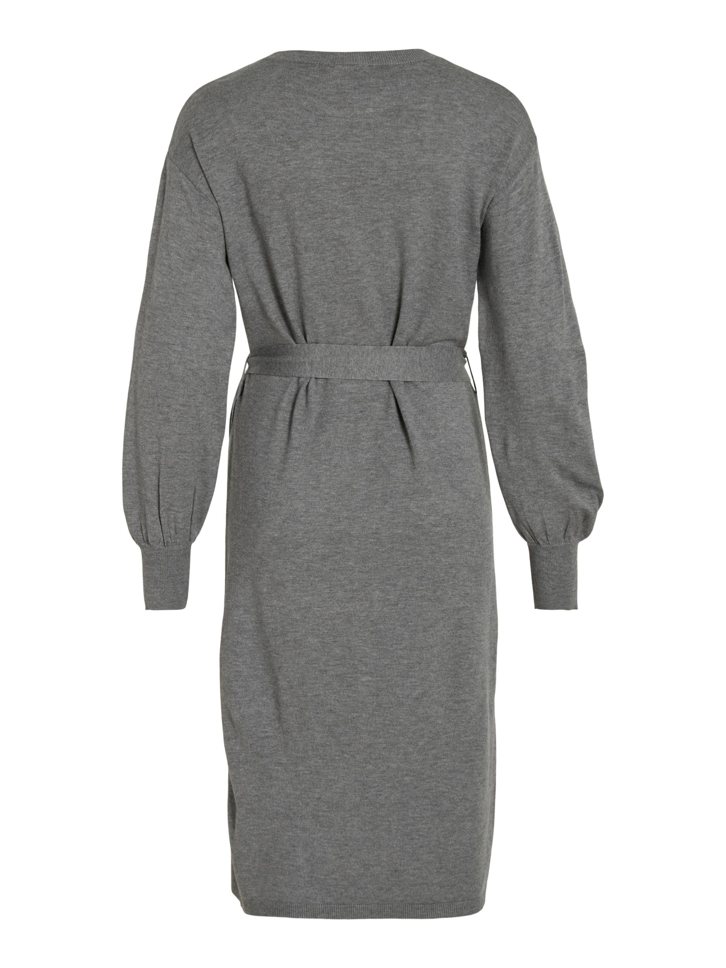 VILA Πλεκτό φόρεμα 'VIRicky' σε γκρι