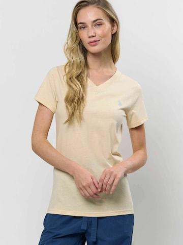 U.S. POLO ASSN. Top ' Assie ' – béžová: přední strana