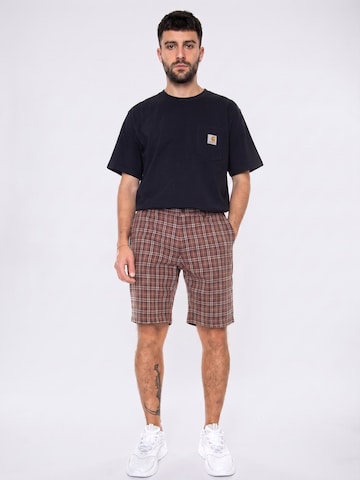 Baggy Pantaloni 'M' Heritage Check Short Brick Red' di Ben Sherman in colori misti: frontale