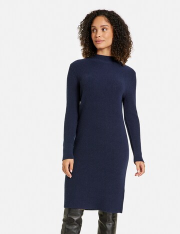 GERRY WEBER Knitted dress in Blue: front