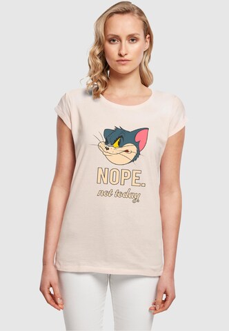 ABSOLUTE CULT Shirt 'Tom and Jerry - Nope Not Today' in Pink: front