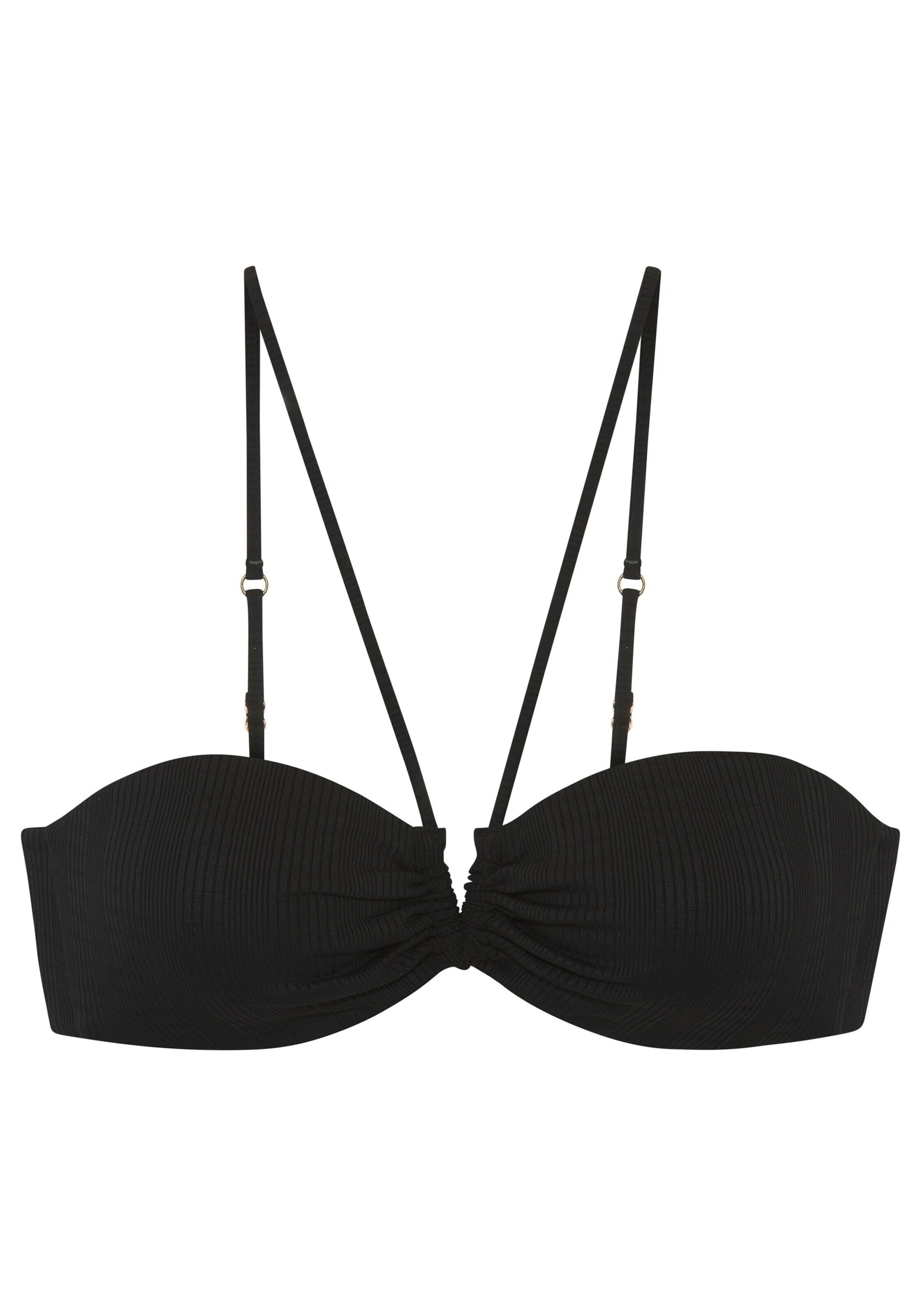 Bandeau Sutien costum de baie de la Copenhagen Studios pe negru: față