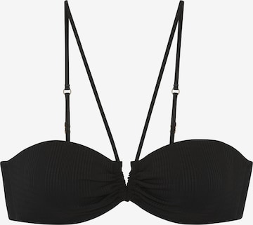 Copenhagen Studios Bandeau Bikinitoppi värissä musta: etupuoli