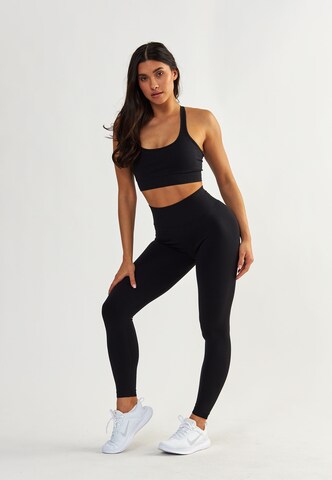 BeShaped Bralette Sports bra 'Sportschool koningin' in Black