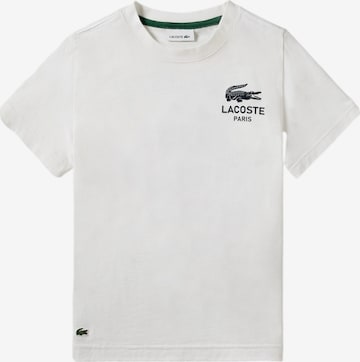 LACOSTE T-Shirt 'GRAPHIC CORE' in Beige: Vorderseite