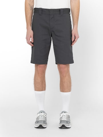 DICKIES - Slimfit Pantalón de pinzas en gris: frente