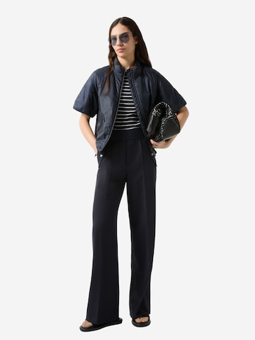 BOGNER Wide Leg Hose 'Ylvi' in Blau