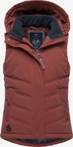 Ragwear Vest 'Marrin' in Brown: front