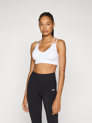 Bustier Soutien-gorge de sport 'Define' ICANIWILL en blanc : devant