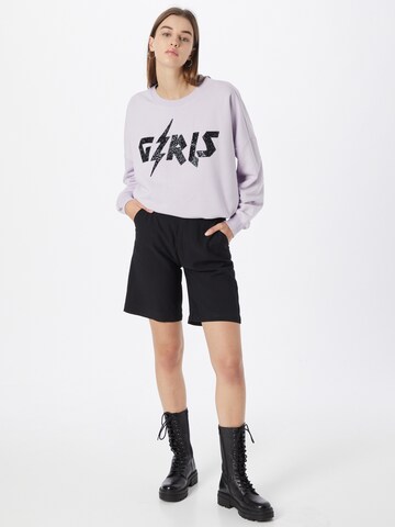 Colourful Rebel Sweatshirt 'Girls' in Lila