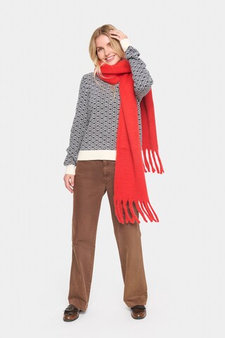 SAINT TROPEZ Scarf 'AlbertiSZ' in Red