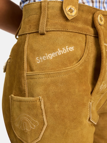 Steigenhöfer Regular Traditional Pants 'Annika' in Brown