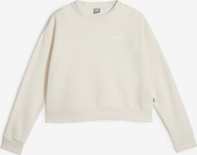 PUMA Sweat de sport 'ESS+' en blanc / blanc cassé, Vue avec produit