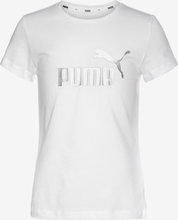 T-Shirt PUMA en blanc : devant