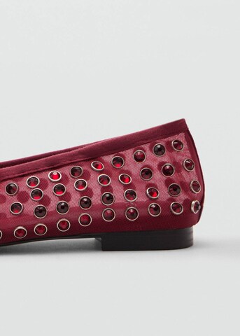 MANGO Ballet Flats 'Chati' in Red