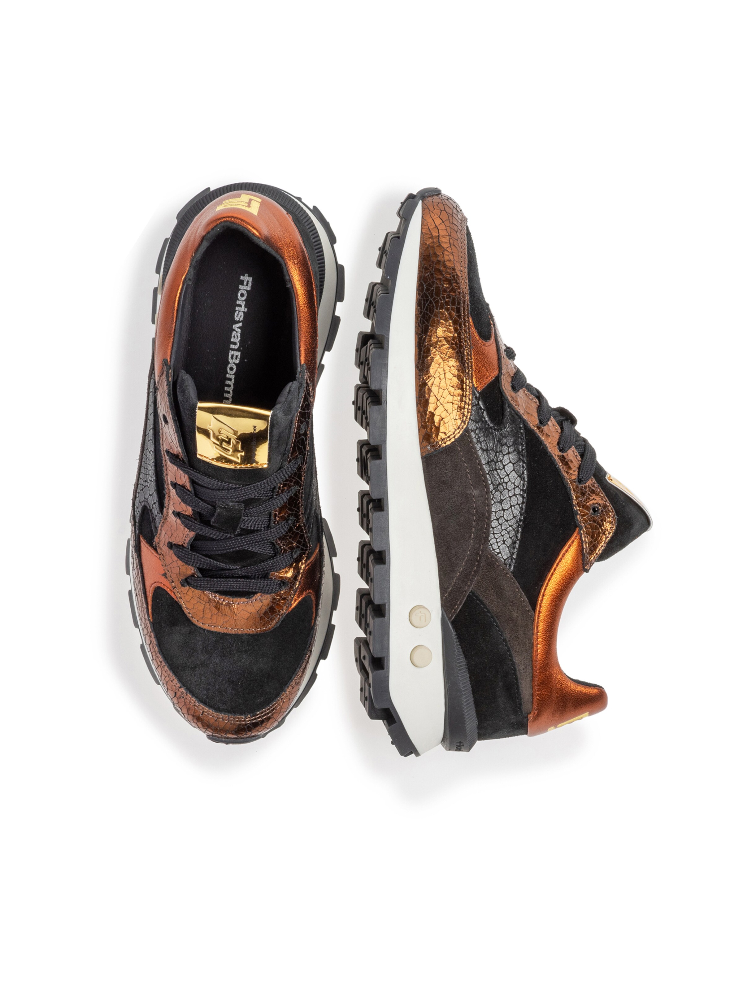 Sneaker bassa di Floris van Bommel in marrone