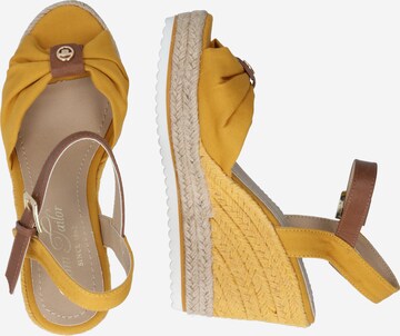 TOM TAILOR Sandals in Yellow