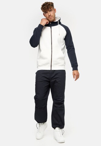 Veste de survêtement 'Pulko' INDICODE JEANS en blanc