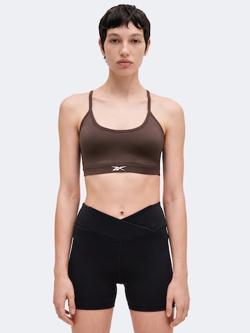 Reebok - Soutien Bustier Soutien de desporto 'KENDAL' em castanho: frente