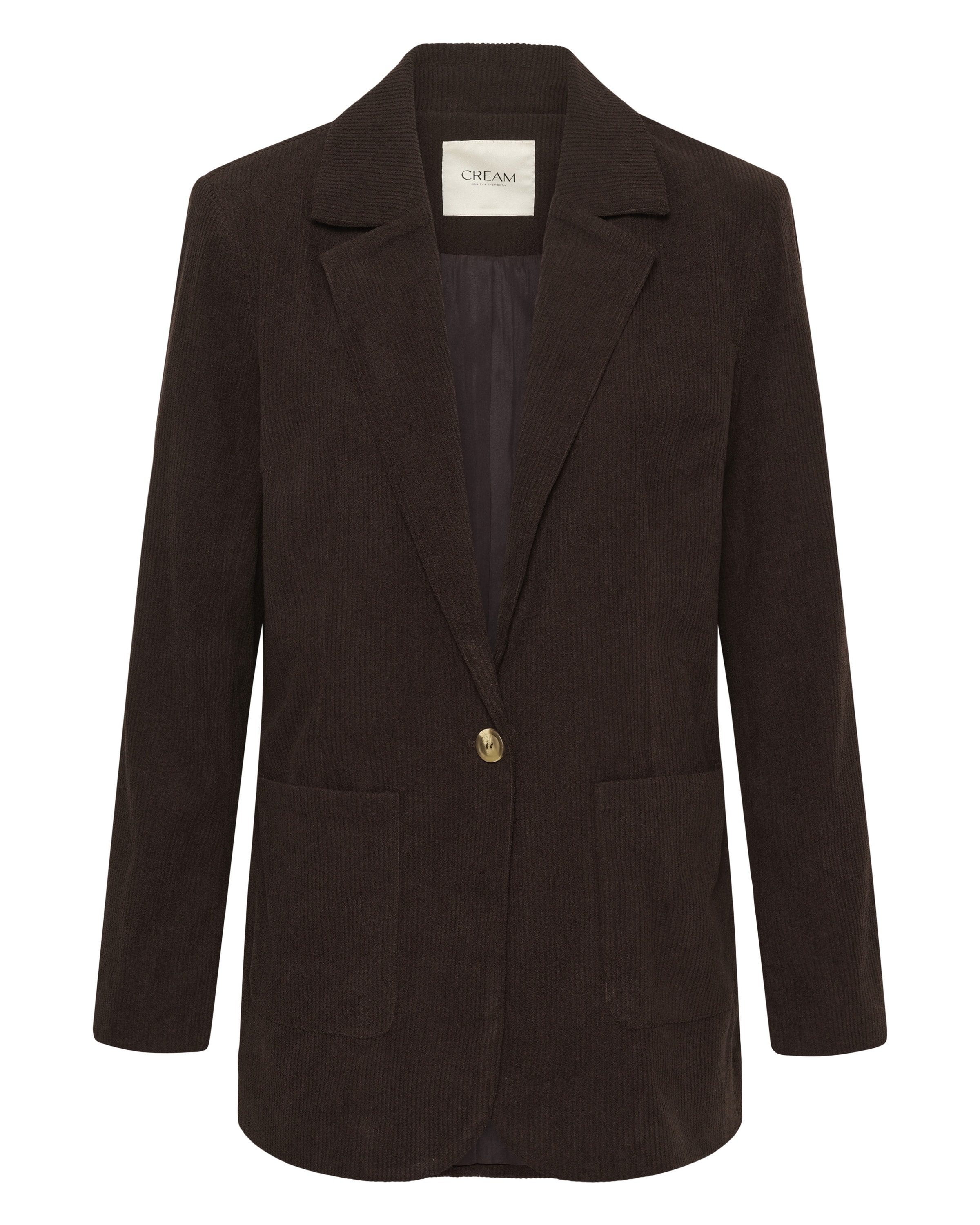 Cream Blazers in Bruin: voorkant