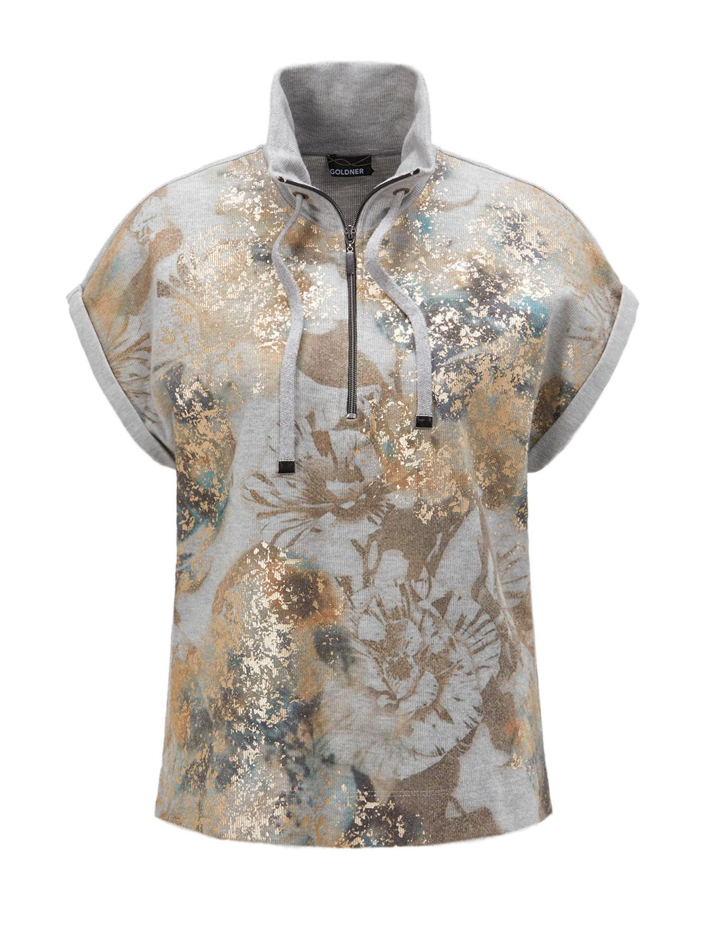 Goldner Shirt in Grau: Vorderseite