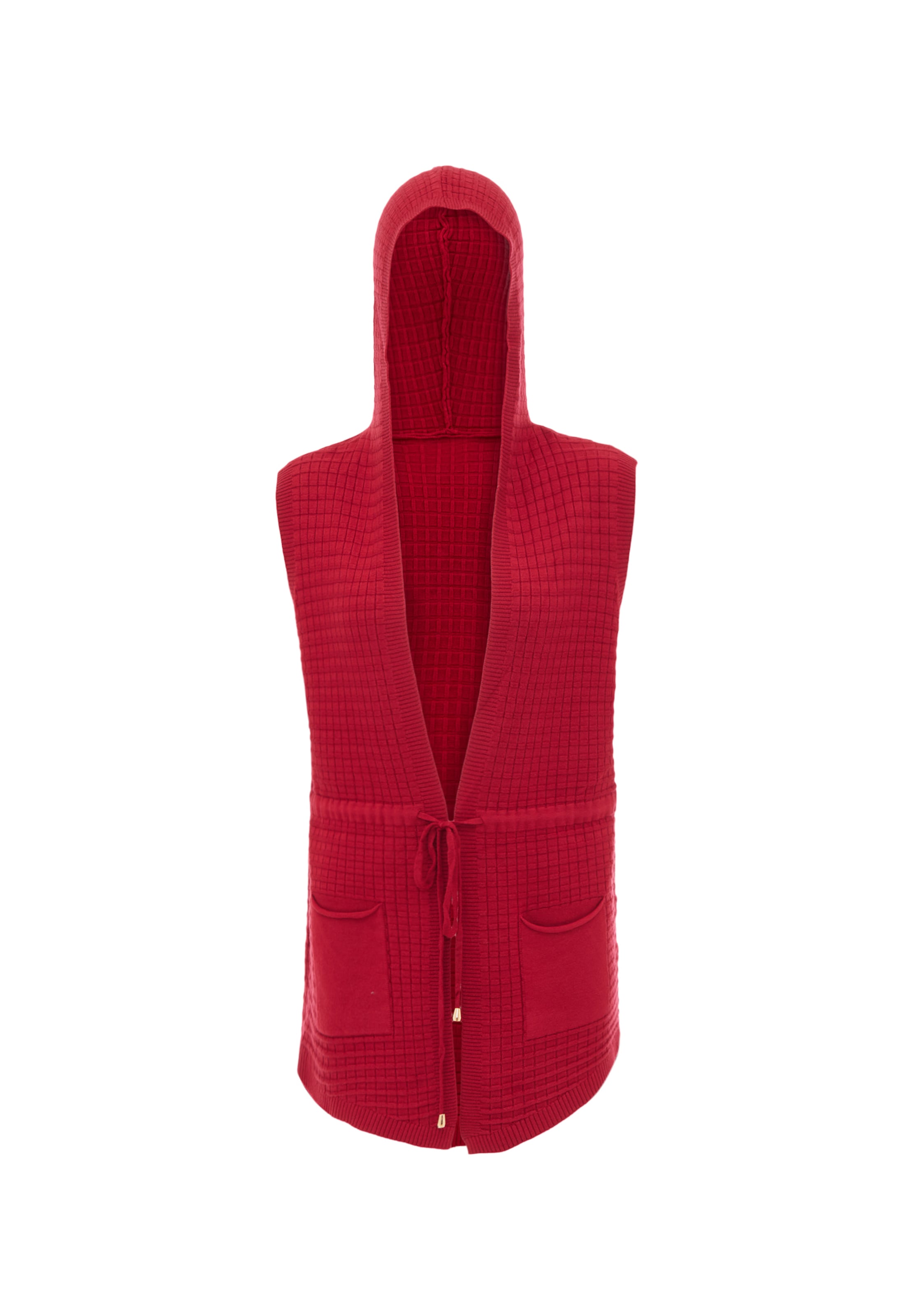 COBIE Knit cardigan in Red: front