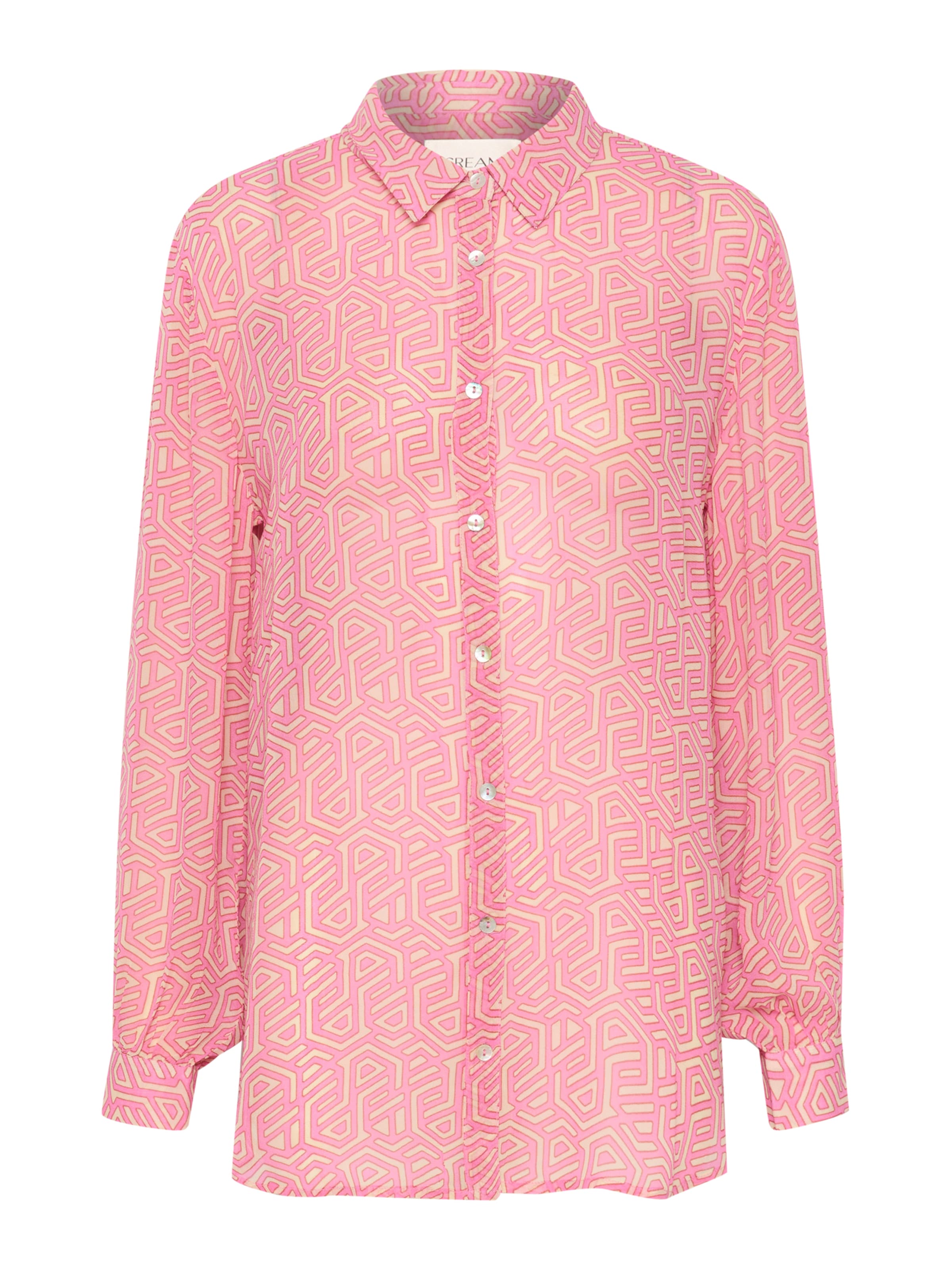 Cream Μπλούζα 'Linea' σε ροζ: μπροστά