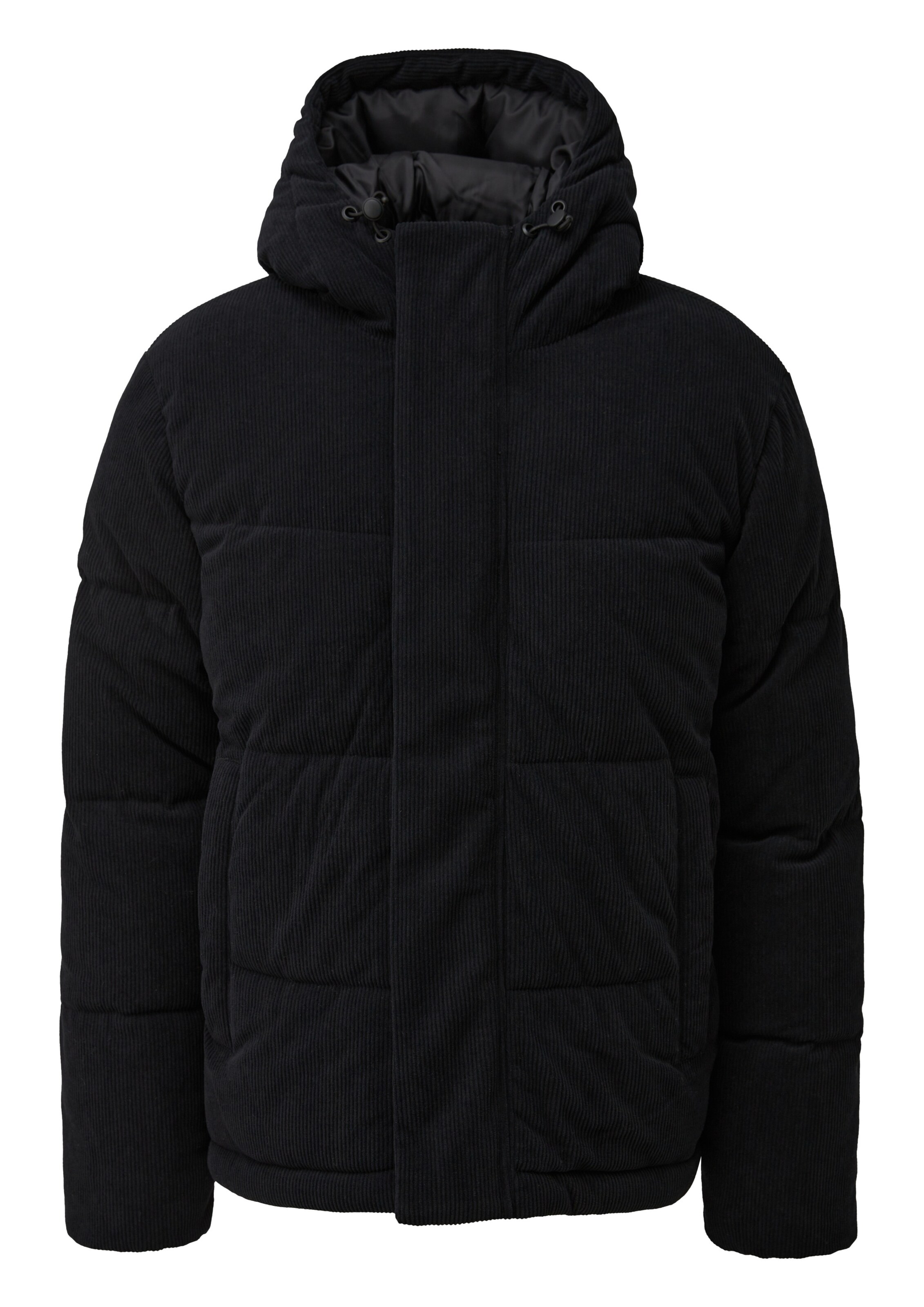 QS Winterjas in Zwart: voorkant