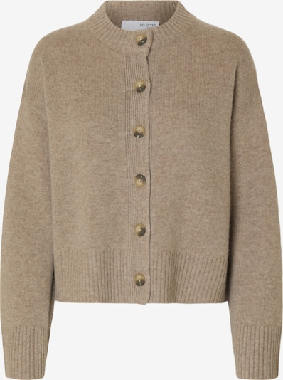 SELECTED Cardigan 'SLFCILLE' i XS i mørkebeige, Produktvisning