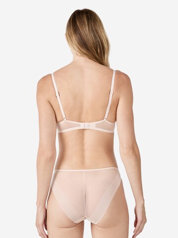 ETAM T-Shirt BH 'Pure Mesh' in Beige