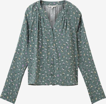 TOM TAILOR DENIM Blouse in Groen: voorkant