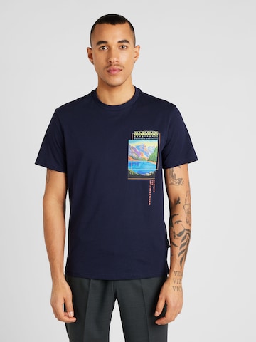 NAPAPIJRI Shirt 'CANADA' in Blauw: voorkant