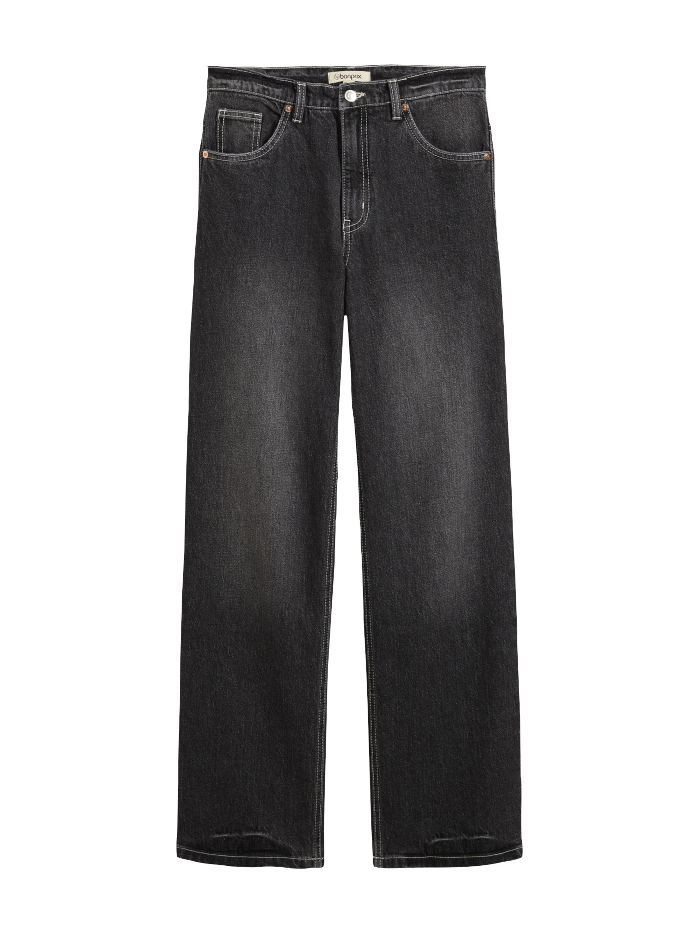 bonprix Loosefit Jeans in Schwarz: Vorderseite