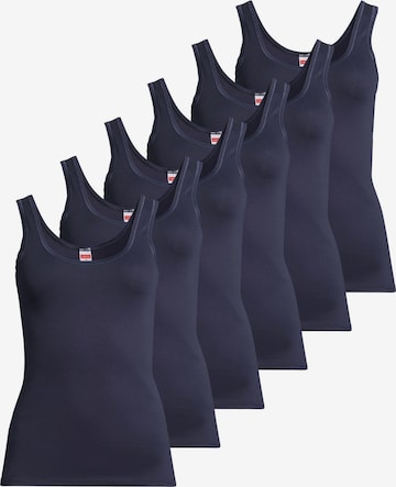 CON-TA Undershirt 'Feinripp' in Blue: front