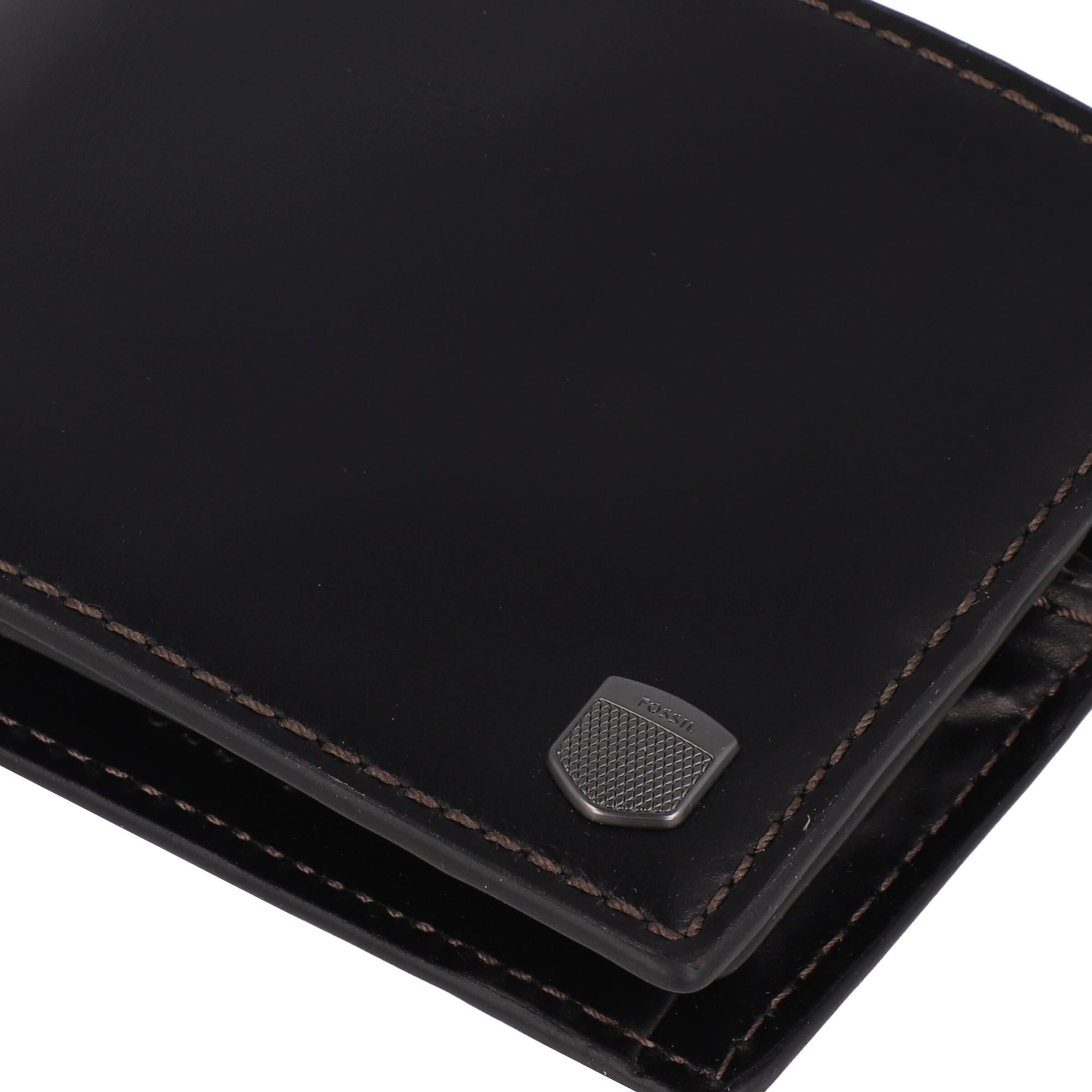 FOSSIL Portemonnaie 'Hayes' in Schwarz