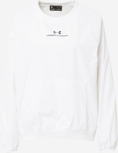 UNDER ARMOUR Sportief sweatshirt in de kleur Zwart / Wit, Productweergave