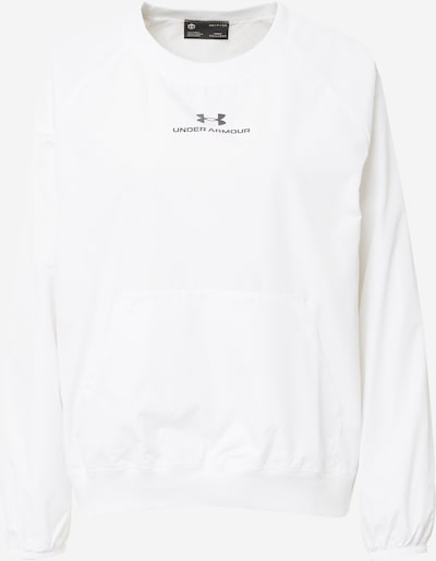 UNDER ARMOUR Sportsweatshirt in schwarz / weiß, Produktansicht