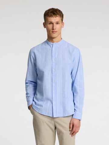Coupe regular Chemise SELECTED HOMME en bleu : devant