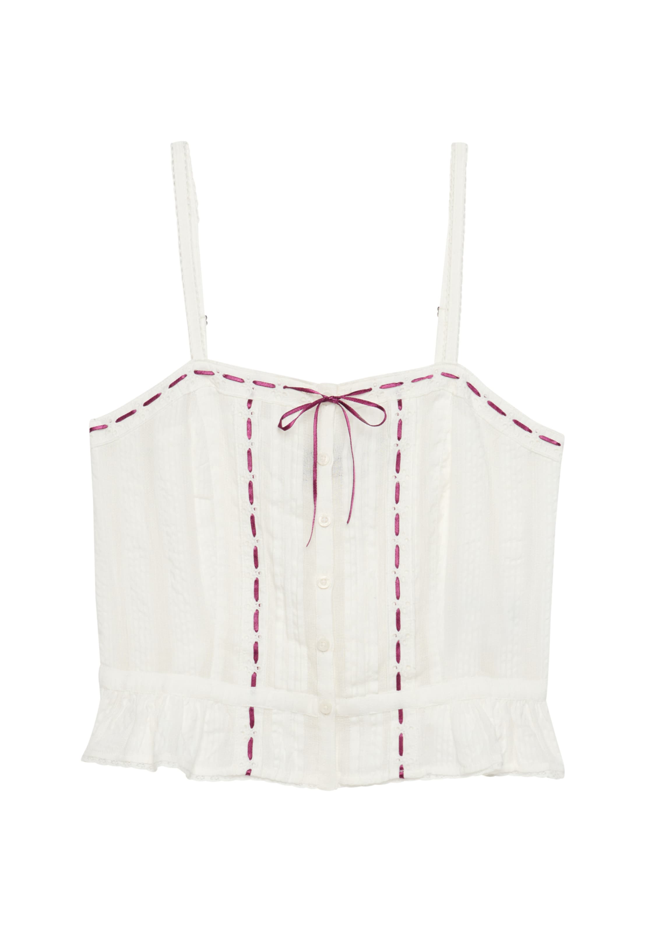 Superdry & Co Top in Wit: voorkant