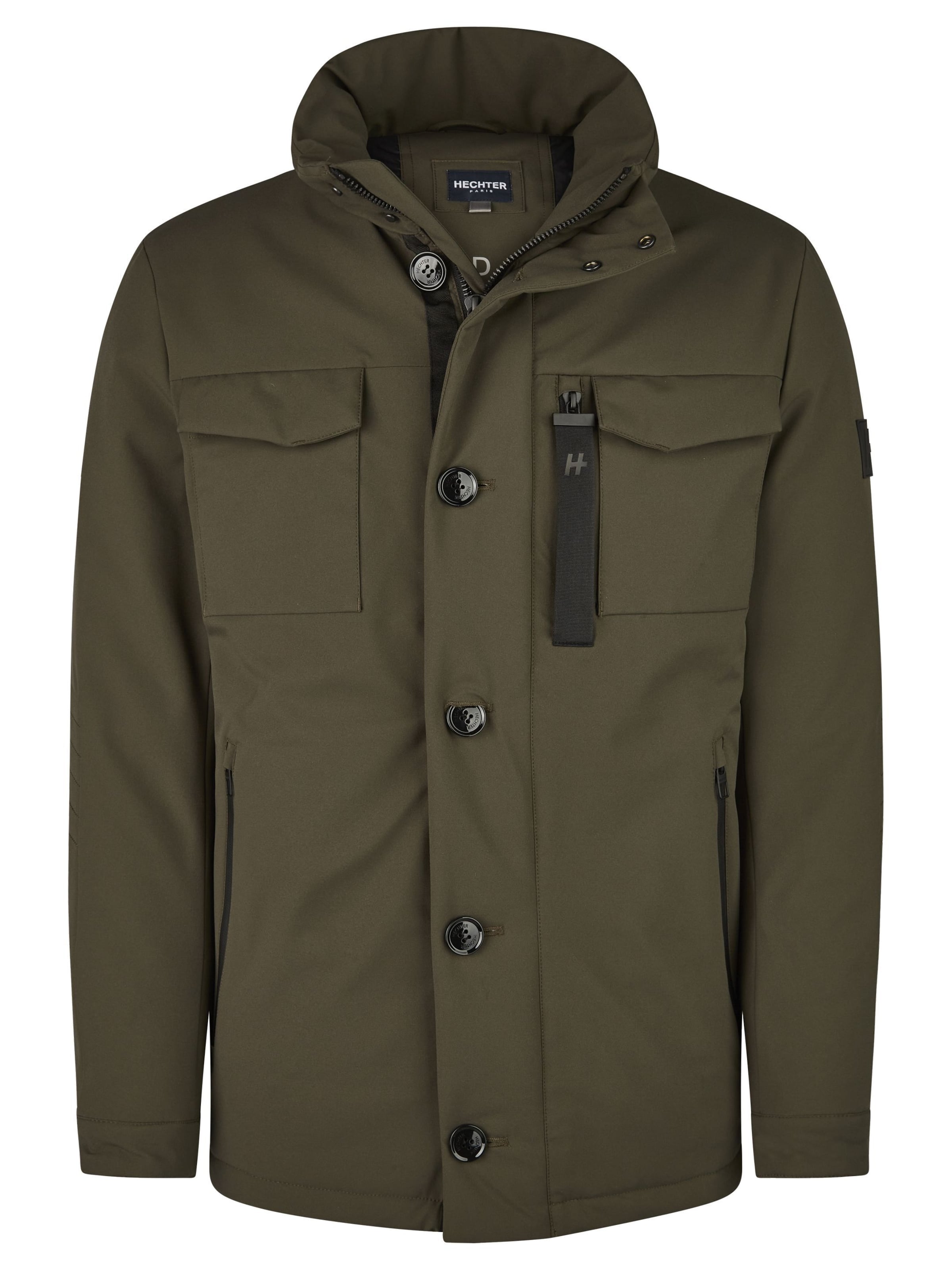 Parka mi-saison HECHTER PARIS en vert : devant