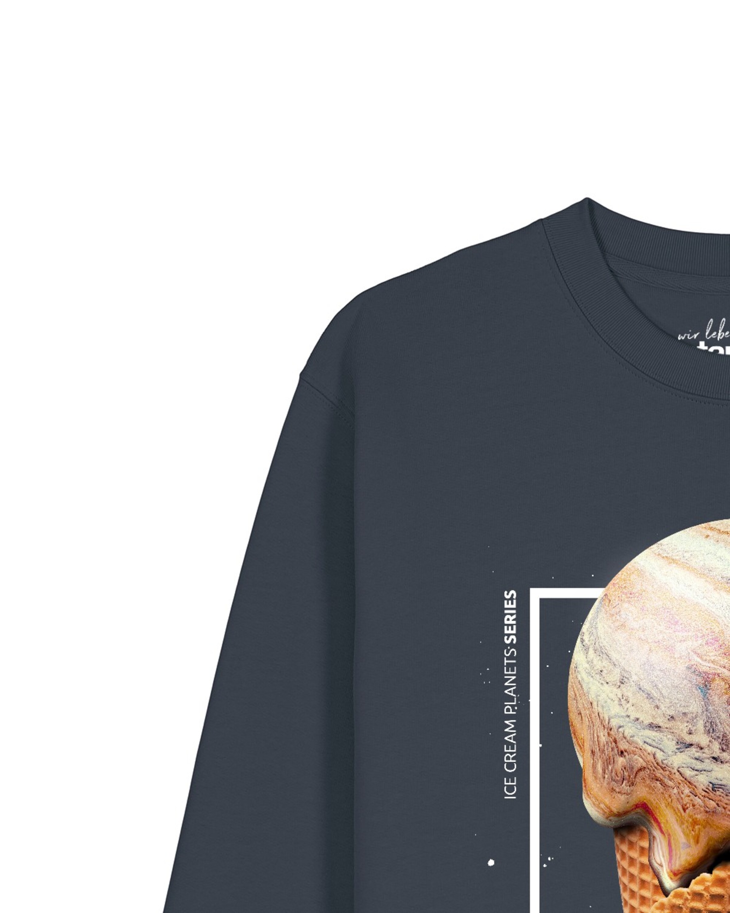 Sweat-shirt 'Jupiter Planet' Watapparel en gris