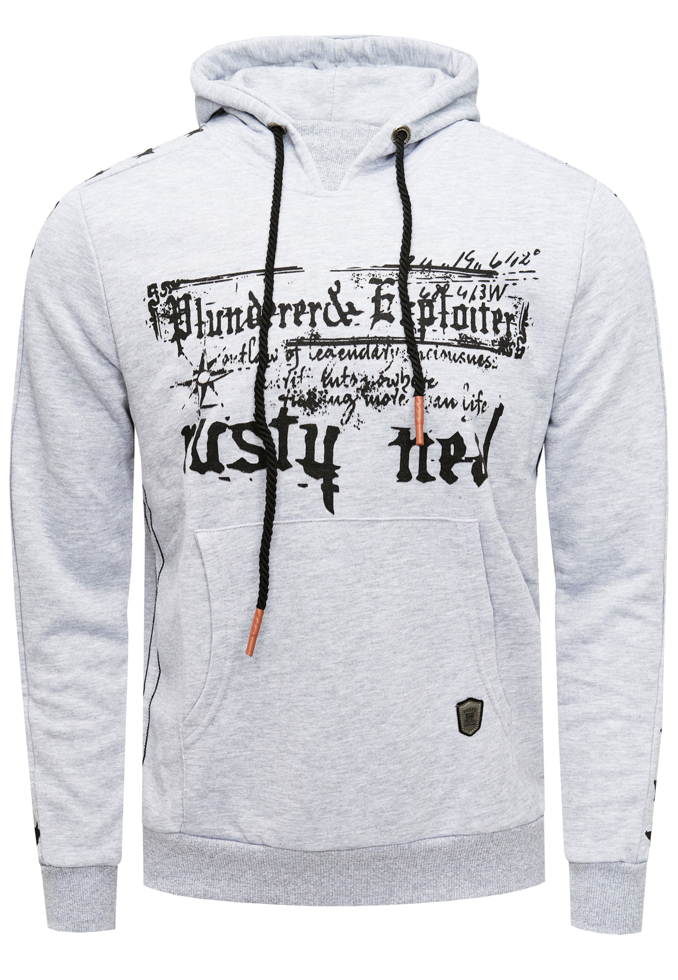 Rusty Neal Sweatshirt in Grau: Vorderseite