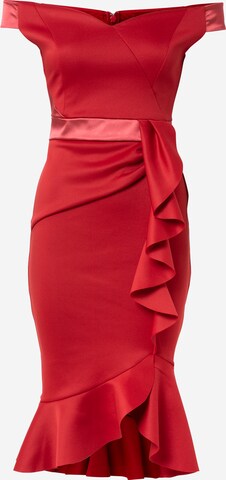 Lipsy Cocktail Dress in Red: front