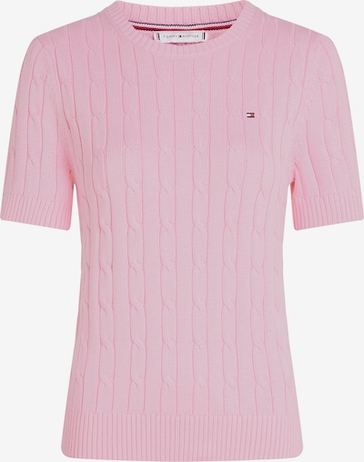 S dydžio Megztinis 'Cable Short Sleeve' iš TOMMY HILFIGER, spalva – rožių spalva, Prekių apžvalga