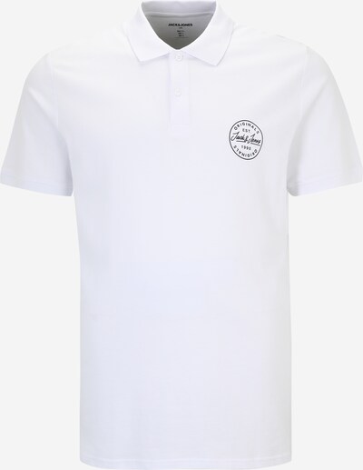 Jack & Jones Plus Poloshirt 'Shark' in schwarz / weiß, Produktansicht