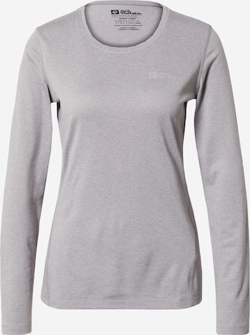 JACK WOLFSKIN Funktionsshirt 'SKY THERMAL' in Grau: predná strana