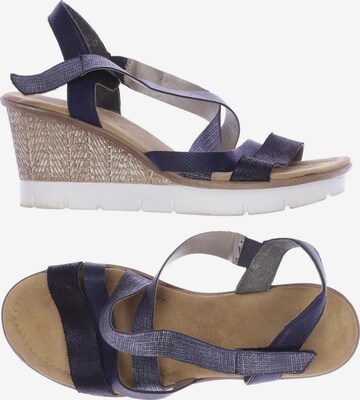 Rieker Sandalen 38 in Blau: predná strana