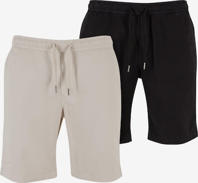 Urban Classics Housut värissä beige / musta, Tuotenäkymä