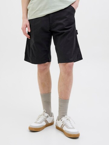 JJ Rebel Regular Cargo trousers 'JREBCARLOS' in Black: front